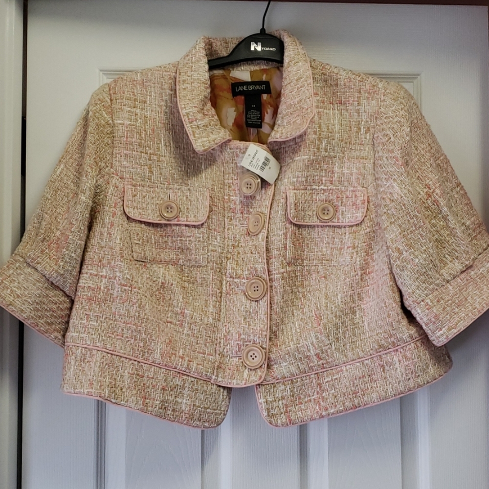 Lane bryant crop jacket
